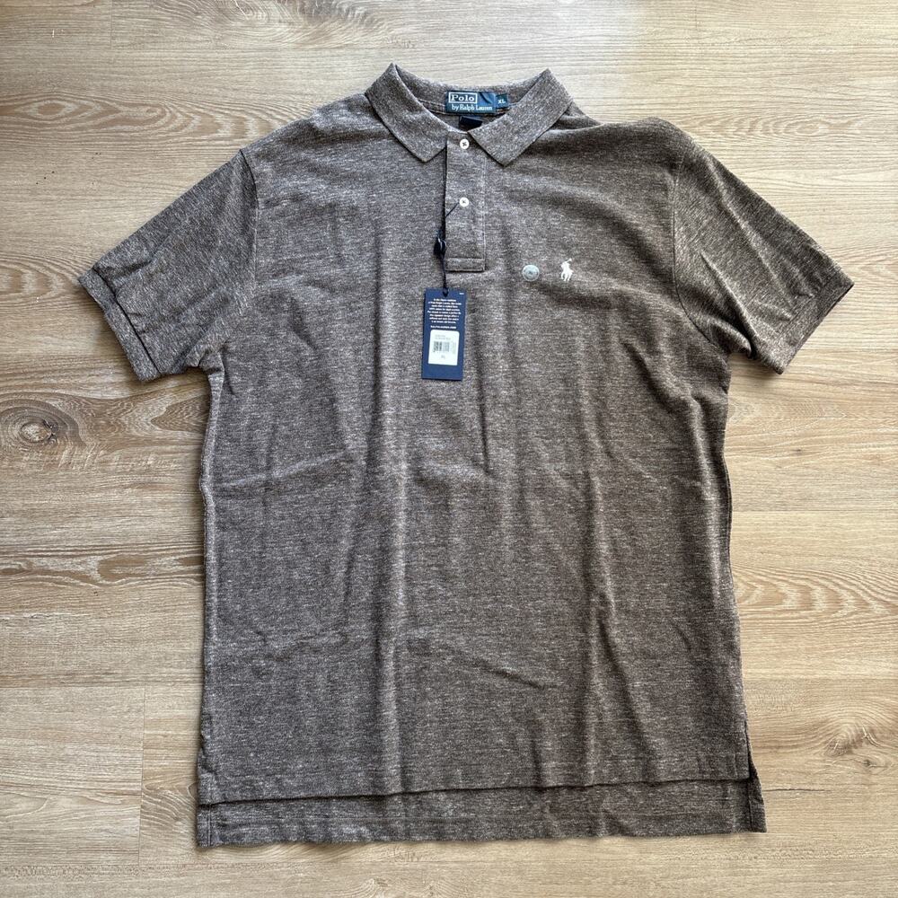 Polo Ralph Lauren Men XL Cotton Polo Shirt Brown